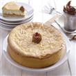 Tarta de ricota con dulce de leche