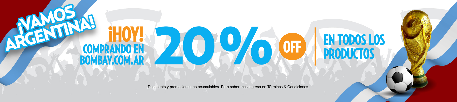 20% off en todos los productos mundial