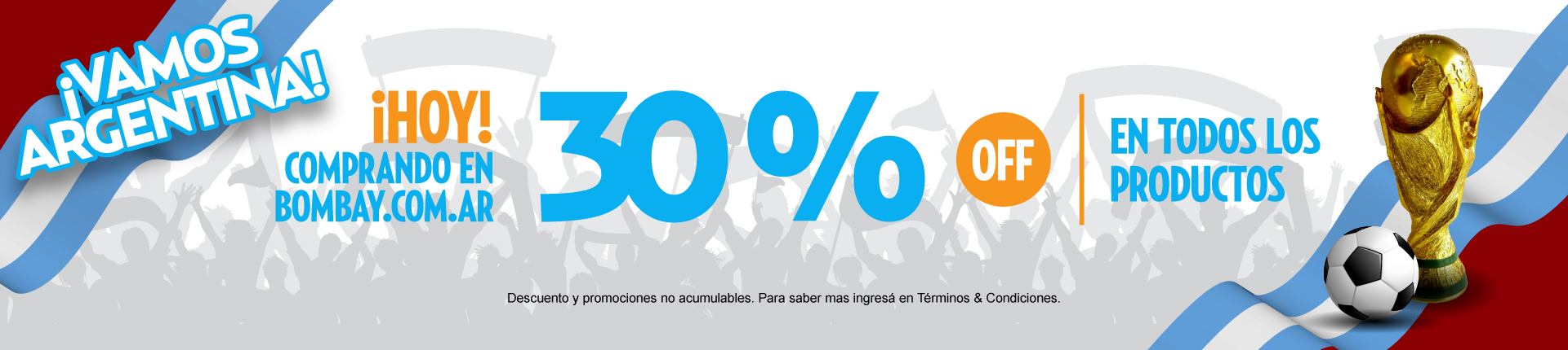 30% off en todos los productos mundial